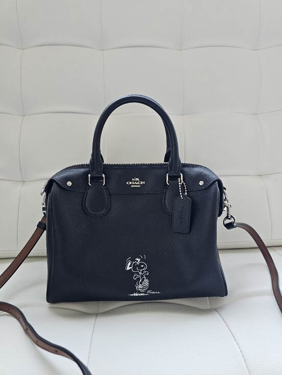 Coach Handbags - Coach Black Leather Satchel with Shoulder Strap